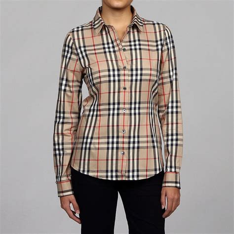 burberry blouse|burberry long sleeve shirt women's.